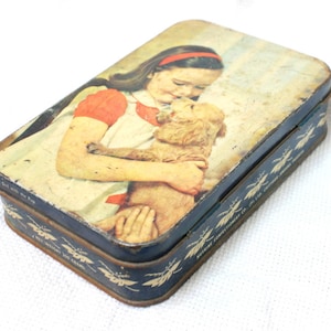 Rare vintage advertising tin box | sign tin box | advertising box | vintage tin box | Indian old advertising collectible | collectible