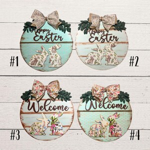 Easter Door Hanger, Easter Sign, Easter Bunny Door Hanger, Easter Door Sign