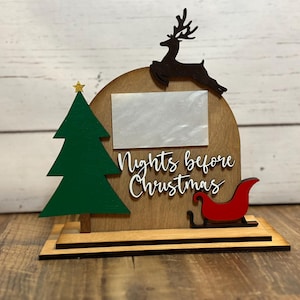 Christmas Countdown, Dry Erase Christmas Countdown, Christmas Sign