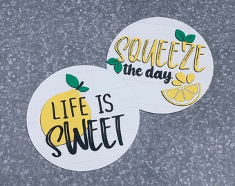 Signe de citron, décor de printemps, décor d'été, signes de ferme, citrons