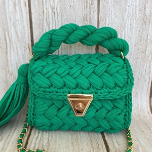 Handgewebte Tasche/Handgefertigte Tasche/Häkeltasche/Stricktasche/Handgestrickte Tasche/Luxustasche/Frauentasche/Designertasche/schwarze Tasche/Stricktasche