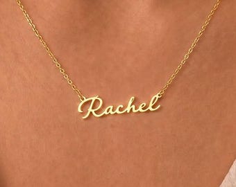 14K Gold Name Necklace,  Personalized Jewelry, Custom Gold Necklace, Personalized Necklace, Gift for Mom, Gift For Her, Necklace for Her