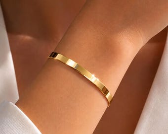 14k Gold Snake Chain Bracelet, Herringbone Chain Bracelet, Thin Gold Bracelet for Women,  Snake Chain Bracelet, Simple Gold Bracelet