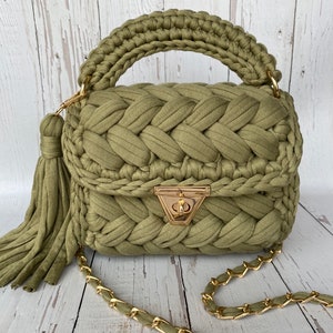 Hand Woven Bag/Handmade Bag/Crochet Bag/Knitted Bag/Hand Knitted Bag/Luxury Bag/Womens Bag/Designer Bag/Black Bag/Shoulder Bag image 2