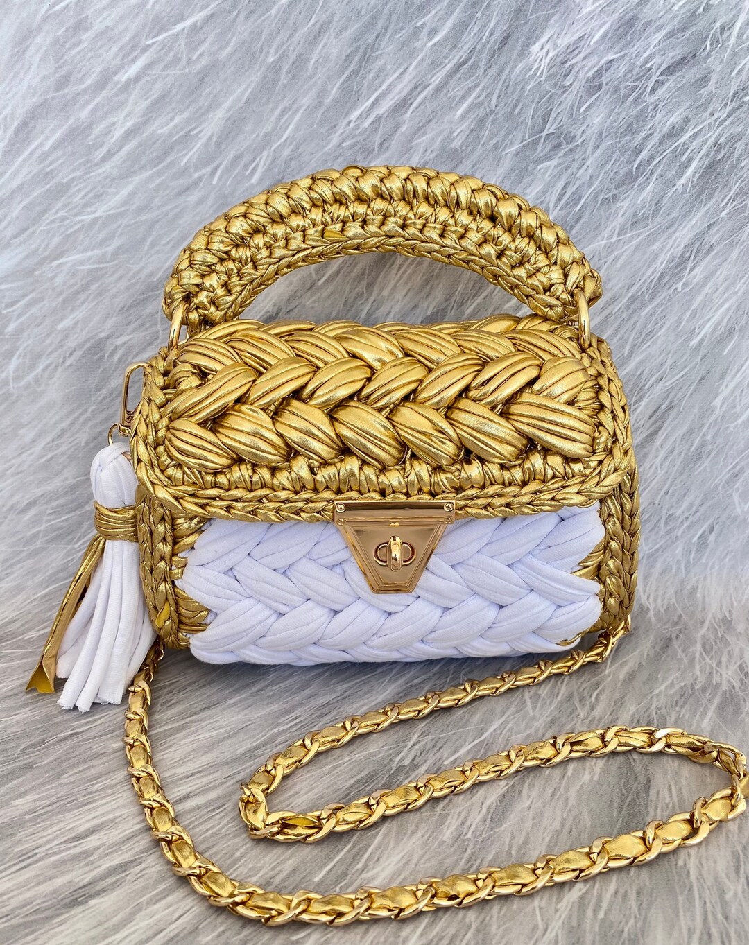 Umhängetasche Rattantasche Rund Cord Tasche Damen Ulisty Hohl