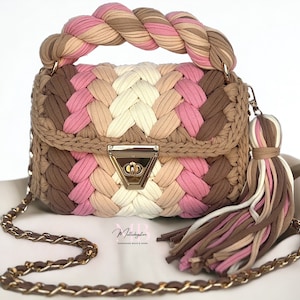 Handmade bag/Crochet Bag/Luxury Bag/Hand woven bag/Bag/Hand Knitted Bag/Knitted Bag/Women&#39;s Bag/Shoulder bag/Designer Bag/Luxury Crochet Bag