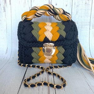 Multi Color Bag/Hand Woven Bag/Crochet Bag/Handmade Bag/Colorful Bag/Knitted  Bag/designer Bag/Luxury Bag/Shoulder Bag/Women&#39;s Bag