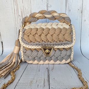 Handmade bag/Crochet Bag/Luxury Bag/Hand woven bag/Bag/Hand Knitted Bag/Knitted Bag/Women's Bag/Shoulder bag/Designer Bag