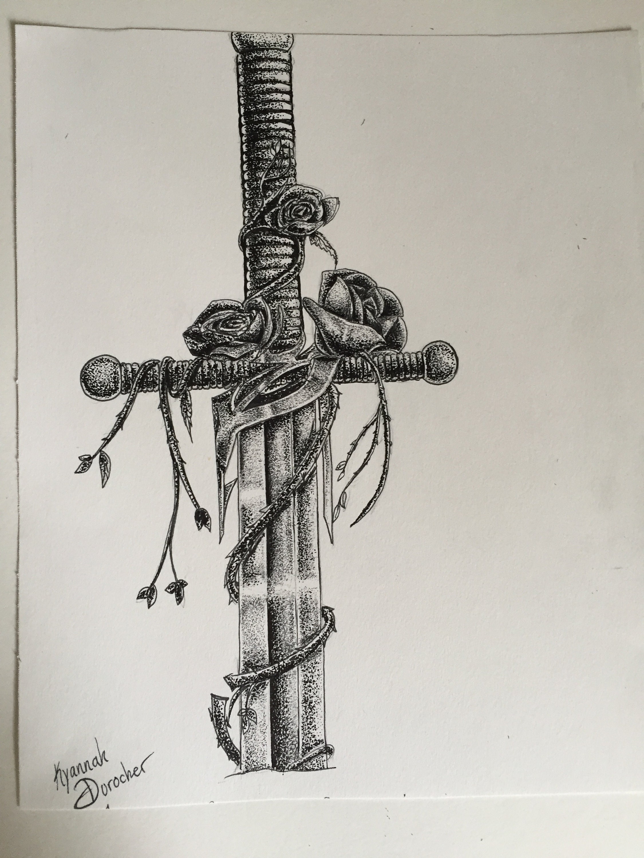 Medieval Sword Emblem Drawing - Etsy