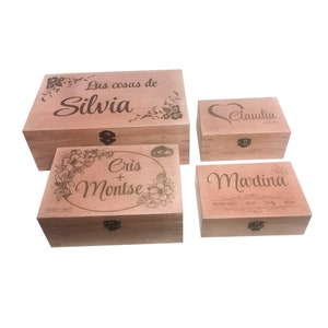 Caja de madera personalizada. Caja de regalo. Regalo personalizado.