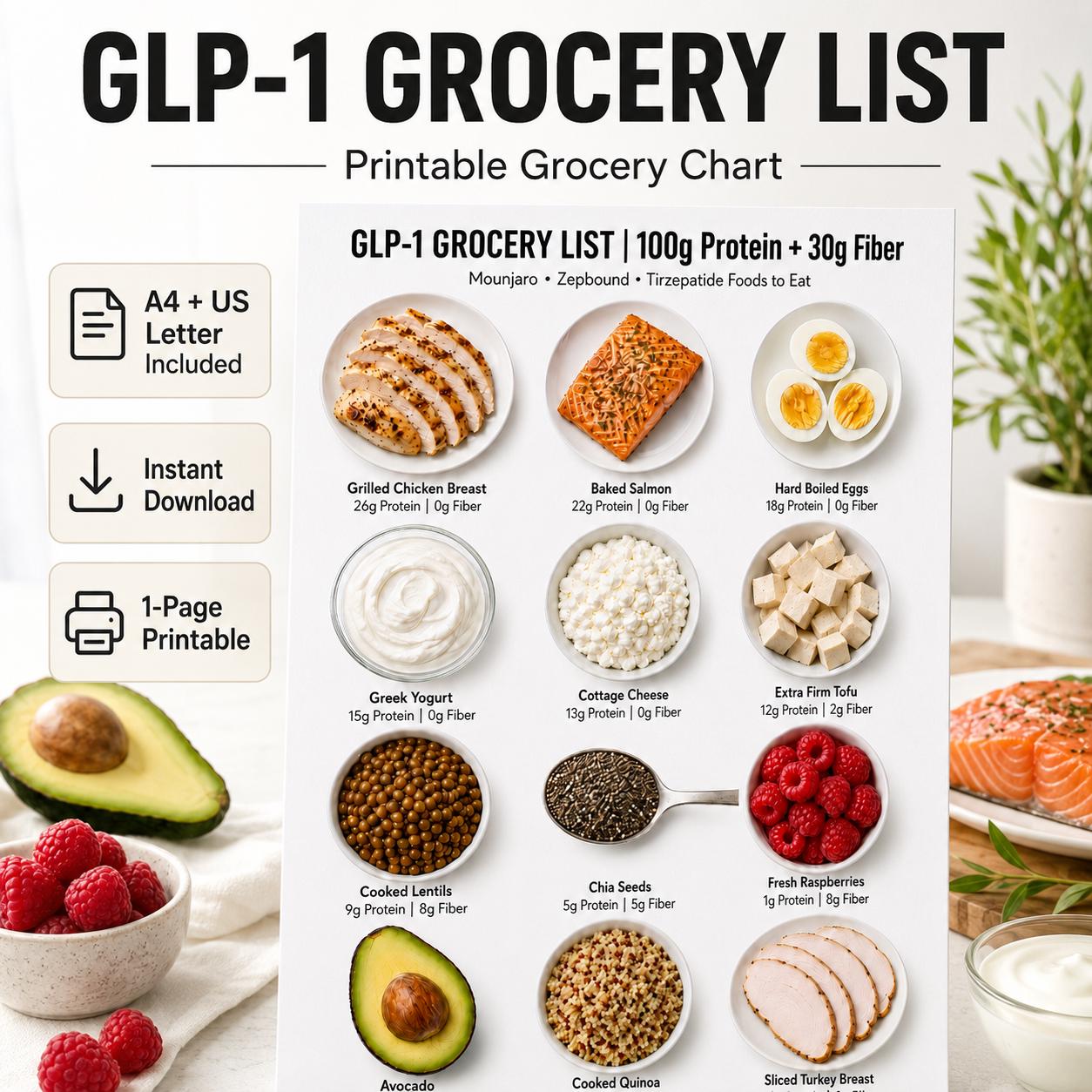 tirzepatide foods to eat on What should you Tirzepatide? Your nutrition plays a big role in Tirzepatide Diet Plan - Etsy