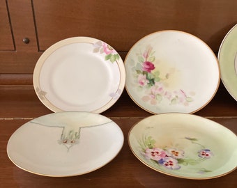 Vintage decorated plates