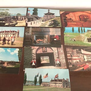 Cartoline d'epoca da Old Fort Niagara, anni '60