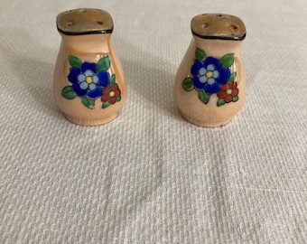 Vintage/Antique Japanische Lusterware Salz und Pfefferstreuer