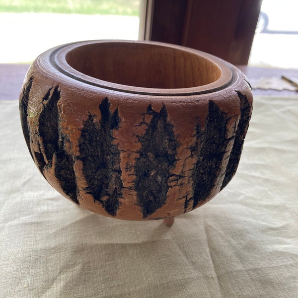 Vintage Wooden Bowl Waterproofed, “Iron Kittle” Denna’s Grand Canyon