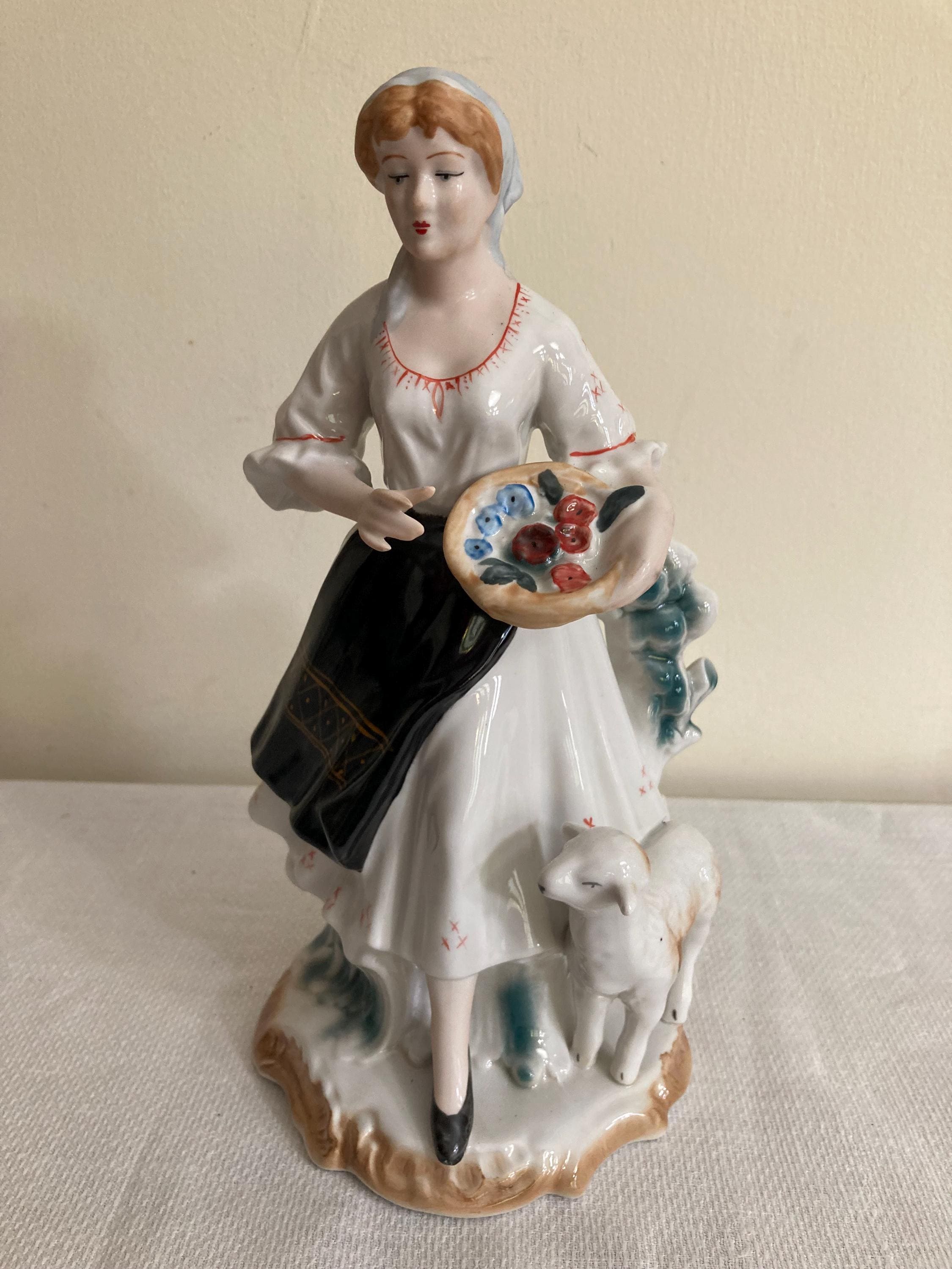 China Shepherdess Figurine - Etsy