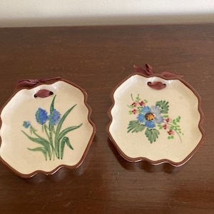 Vintage California Provincial Pottery  wall plaques.