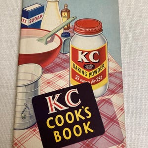 Vintage KC Baking Powder Cookbook - 1940s Recipe Book