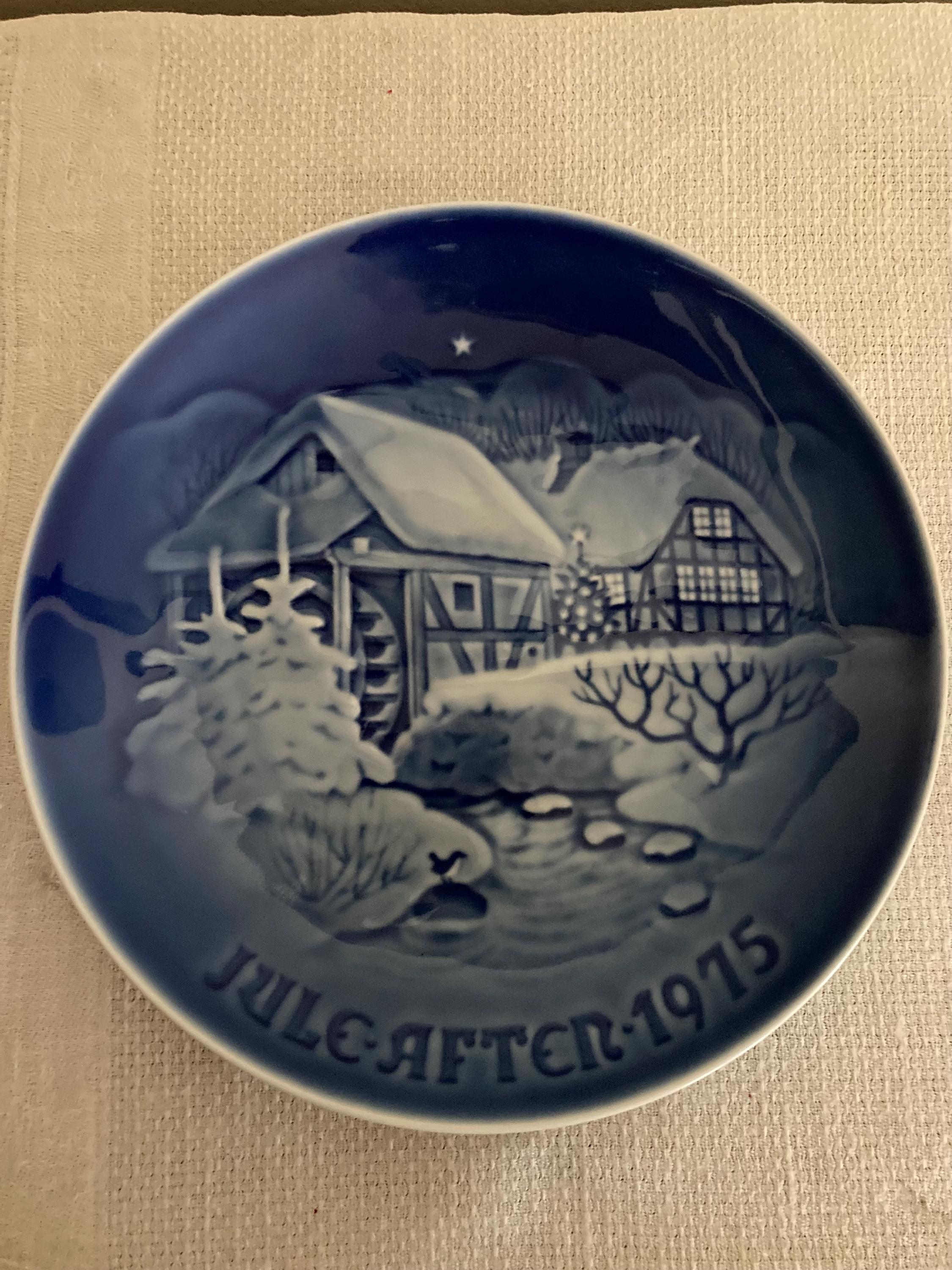 Vintage Blue and White Bing & Grøndahl Christmas Plates - Etsy