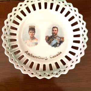 Commemorative Plate, Coronation of King George V and Queen Mary of England 1911