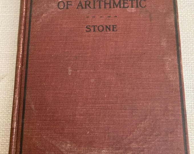 Antique Book, the Teaching of Arithmetic by John C. Stone, - Etsy