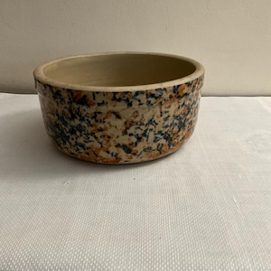 Vintage/Antique Sponge Ware, Straight Sided Bowl/Crock