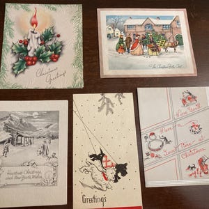 Vintage Christmas Cards, Set #12