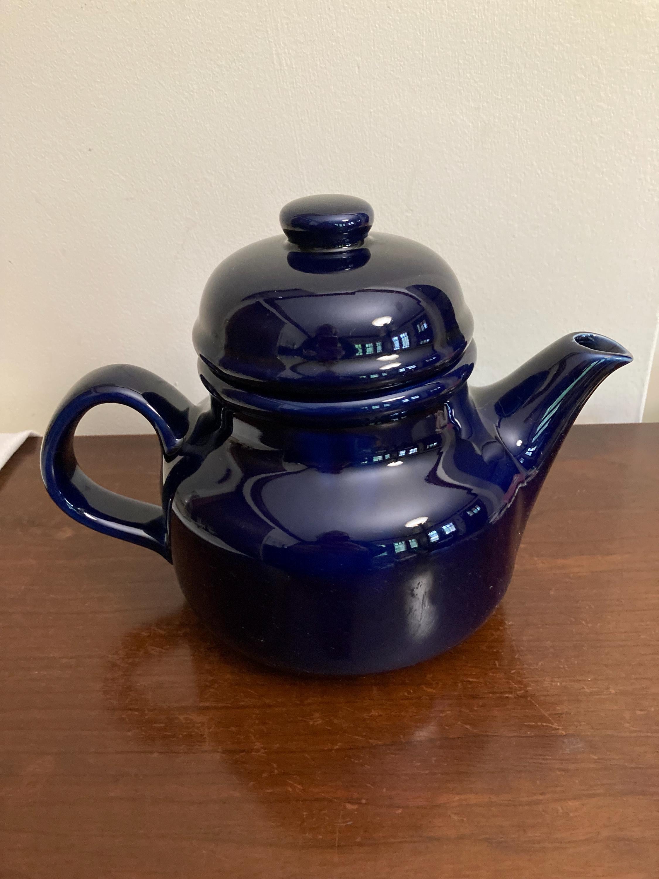 Cobalt Blue Ceramic Teapot, Gailstyn-sutton, Rondo, Made in Japan