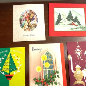 Set di biglietti di Natale vintage n. 9