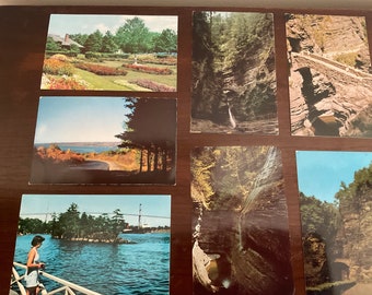Vintage Foto Postkarten Set, New York State Parks