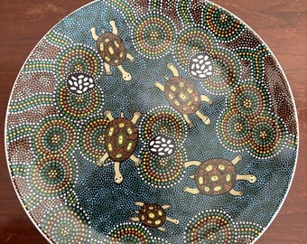 Turtle Dreaming, Australijski talerz, Sztuka Aborygenów z Bunabiri, Colin Jones, Artysta