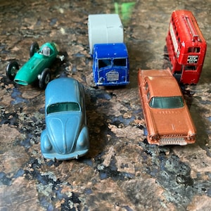 Vintage Matchbox Cars and Trucks, Made in England by Lesney