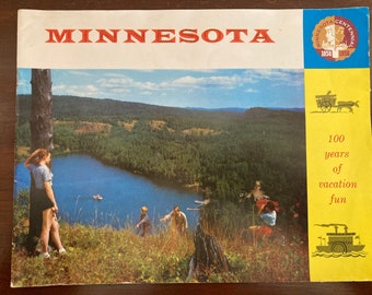 Minnesota 1958 Centennial State Vacation Booklet