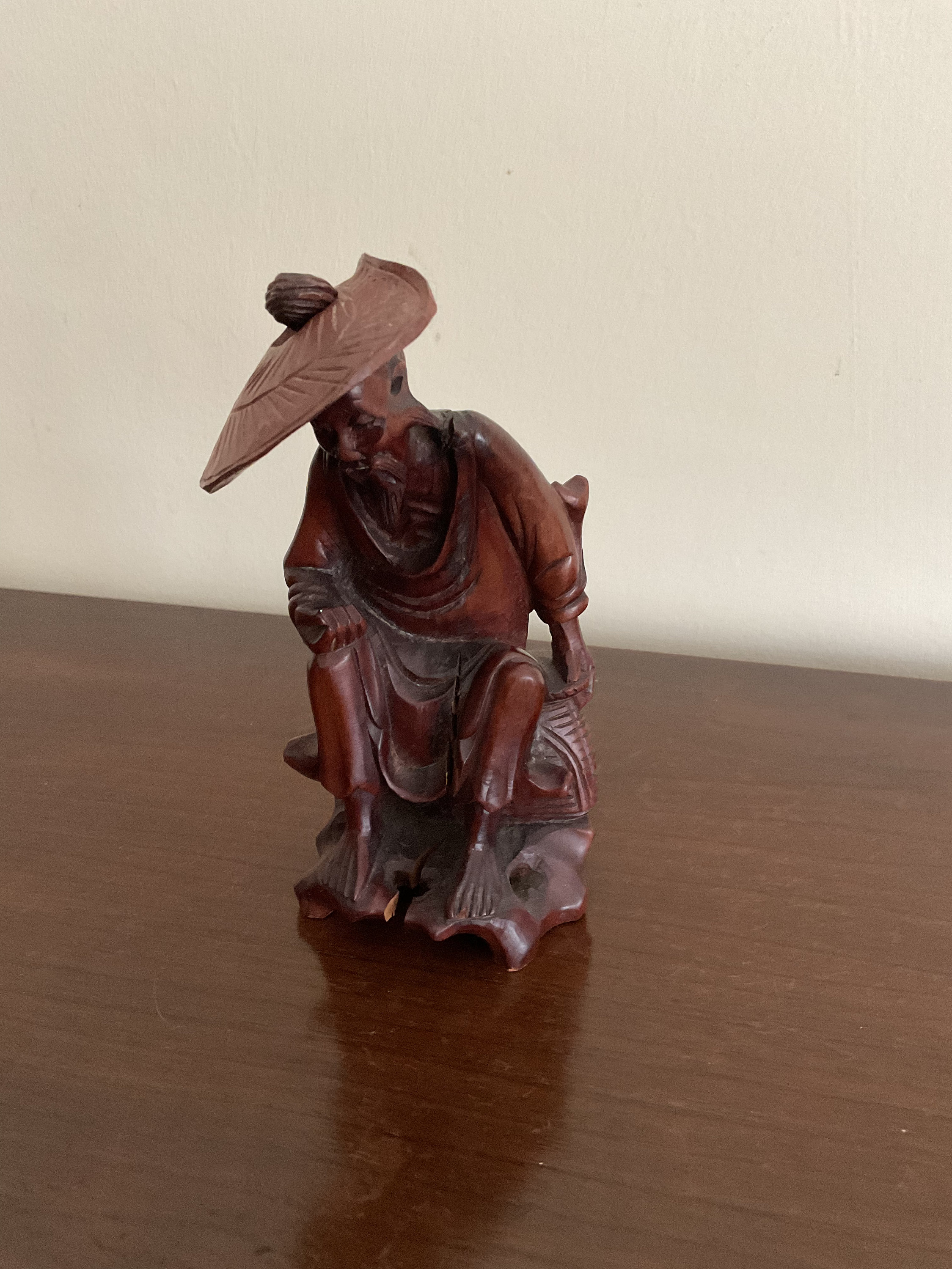 Fisherman, Professions, wood carving, 40 cm, Colored, acquisto