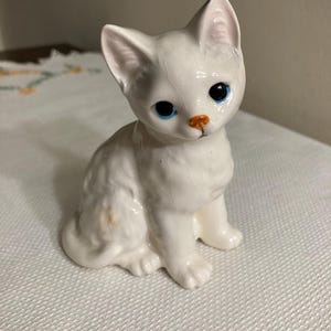 Kleine Keramik Perserkatze, Made in Japan