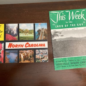 North Carolina 1950s Tourist Brochures