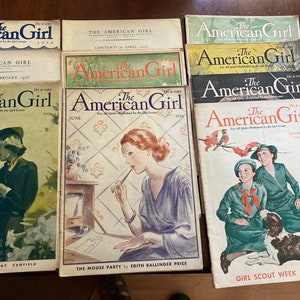 American Girl Magazine 1936 January - October