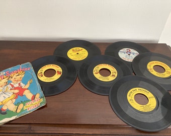 Peter Pan Children’s 45 RPM and 78 RPM records from 1950s