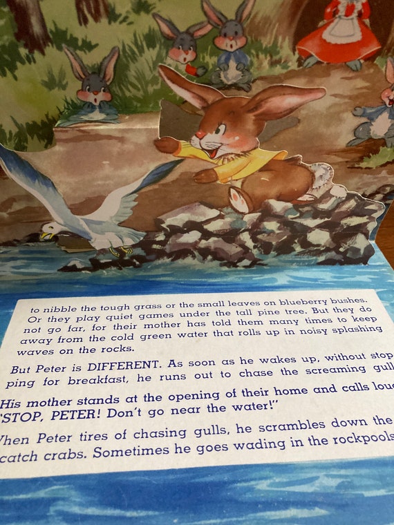 Vintage Pop-up, New Adventures of Peter Rabbit - Etsy