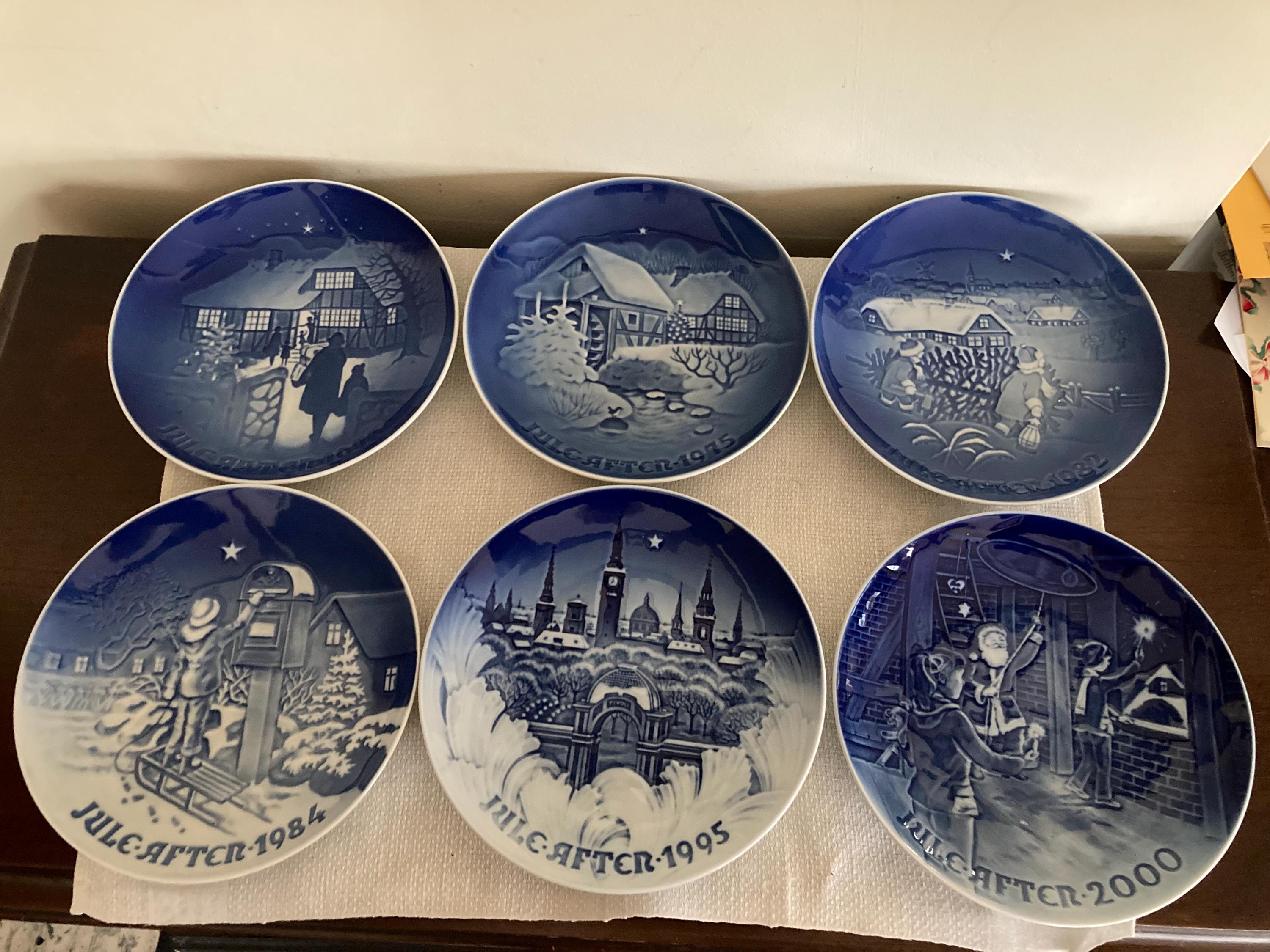 Vintage Blue and White Bing & Grøndahl Christmas Plates - Etsy