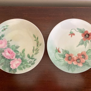 Hand painted porcelain plates from 1925