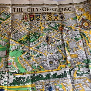 Map of the City of Quebec with Historical Notes  S.H. Maw, 1950s