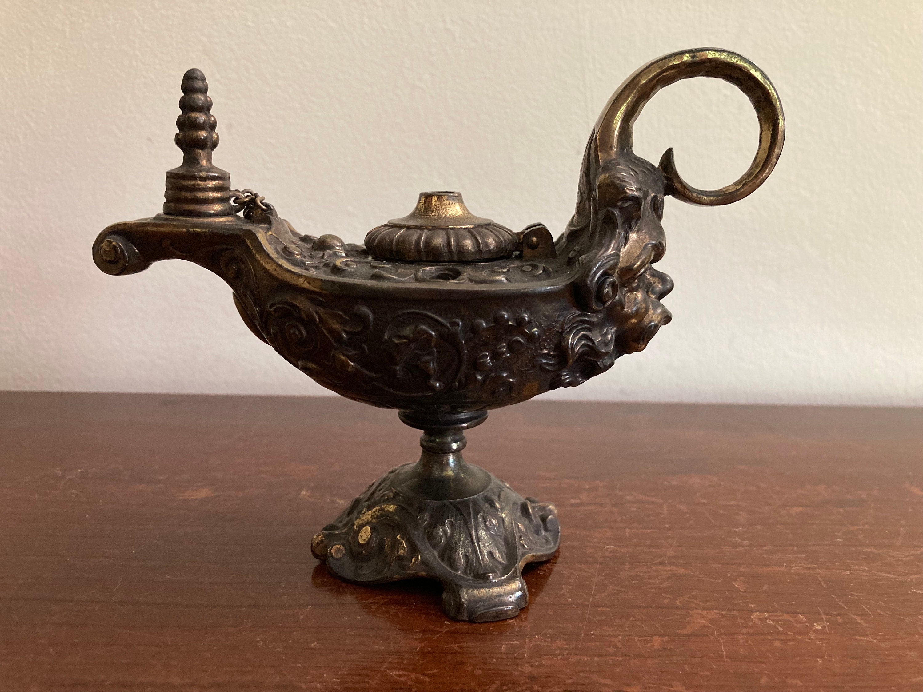 antique table cigarette lighters Antique Cigar Lighter, Heavy Cast Metal, 1920s or Earlier