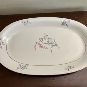 Oval Porcelain Platter, Oscar Schaller & Co. Bavaria, Germany 1918-1935