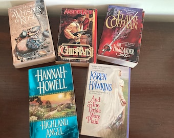 Scottish Historical Romance Vintage Paperback Books