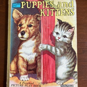 Saalfield Publishing, Puppies and Kittens Picture Board Book