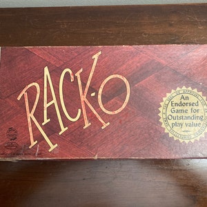 Vintage Rack-O-kaartspel: Milton Bradley 1956 10 volwassenen