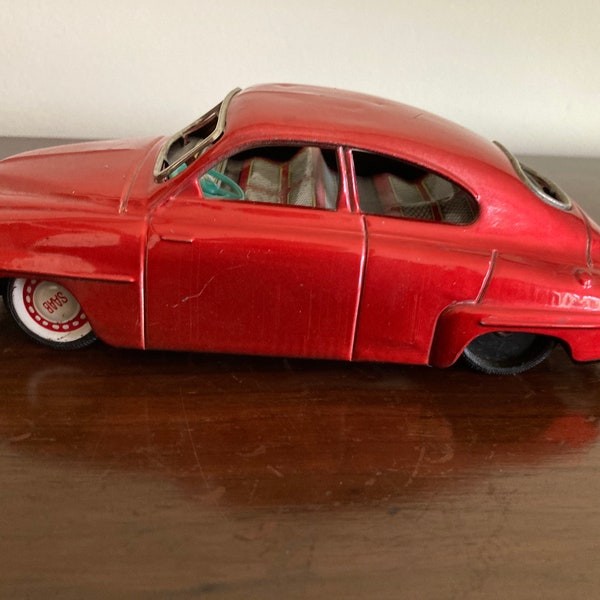 Vintage Saab 93 B tinplate friction car