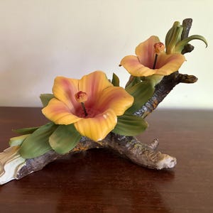 Capodimonte Hibiscus Flowers - Etsy