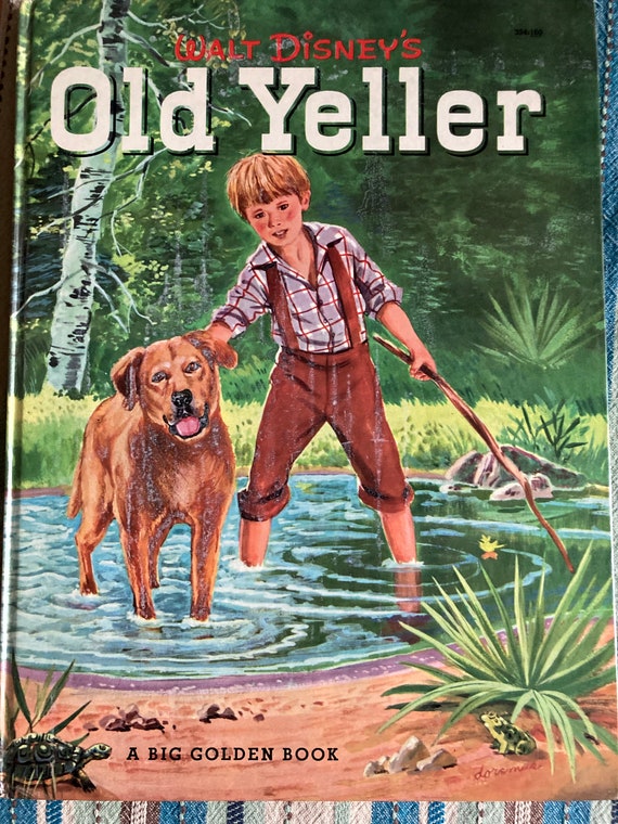 Walt Disneys Old Yeller A Big Golden Book From 1958 - Etsy